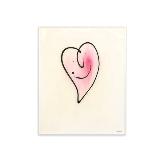 Happy Pink Heart - 16 x 20