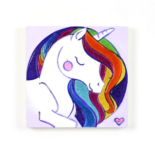 Blushing Unicorn - 12 x 12