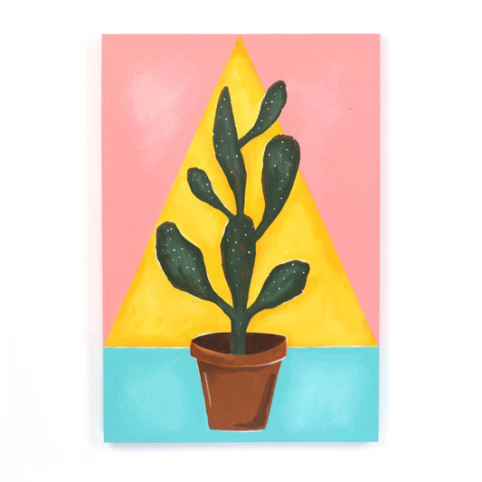 Hipster Cactus - 24 X 36